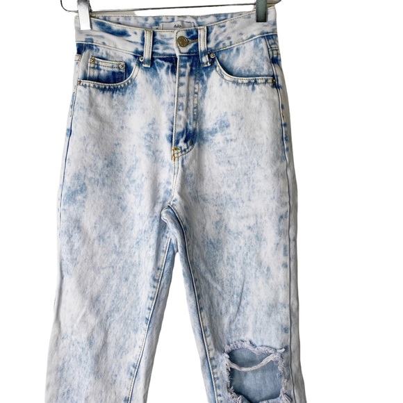 Adika High Rise Stone Wash Distressed Mom Boyfriend Jeans Revolve XS - Picture 3 of 7